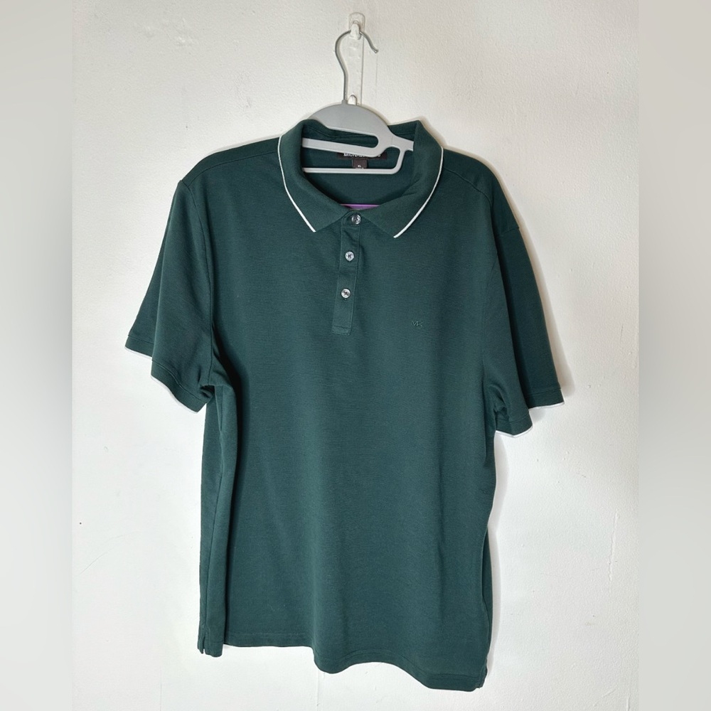 Michael Kors Hunter Green Men’s Polo Top Size XL
